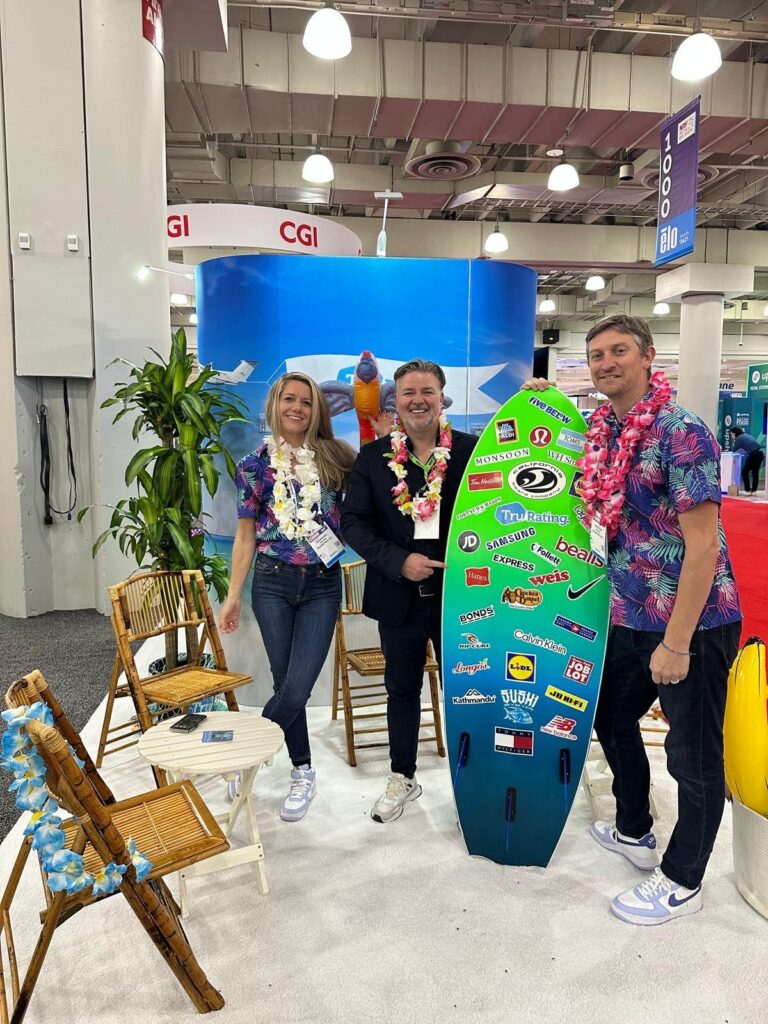 Surfs up with Georgina Nelson, Martin Bailie and Christian Nelson