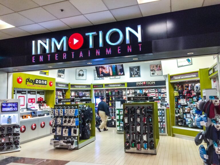 Travel accessories shop at Atlanta Airport, USA