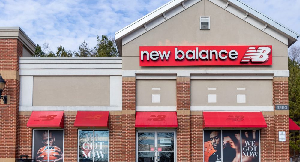 Buford, USA - Jan 17th 2021: Front view of the New Balance store located in Buford, GA.